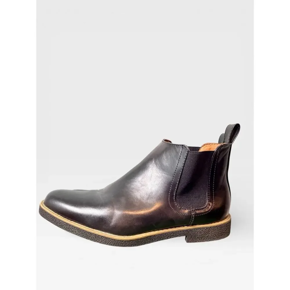 Deer Stags Men's Black Rockland Memory Foam Chelsea‎ Boots Shoes Size 12W